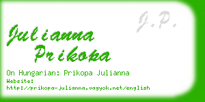 julianna prikopa business card